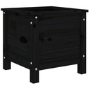 plantekasse 40x40x39 cm massivt fyrretræ sort