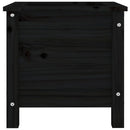 plantekasse 40x40x39 cm massivt fyrretræ sort
