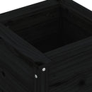 plantekasse 40x40x39 cm massivt fyrretræ sort