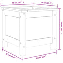 plantekasse 40x40x39 cm massivt douglasgran