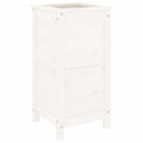 plantekasse 40x40x78 cm massivt fyrretræ hvid