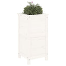 plantekasse 40x40x78 cm massivt fyrretræ hvid