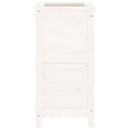 plantekasse 40x40x78 cm massivt fyrretræ hvid