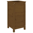 plantekasse 40x40x78 cm massivt fyrretræ gyldenbrun