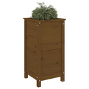plantekasse 40x40x78 cm massivt fyrretræ gyldenbrun