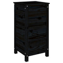 plantekasse 40x40x78 cm massivt fyrretræ sort