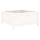 plantekasse 82,5x82,5x39 cm massivt fyrretræ hvid