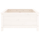 plantekasse 82,5x82,5x39 cm massivt fyrretræ hvid