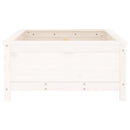 plantekasse 82,5x82,5x39 cm massivt fyrretræ hvid