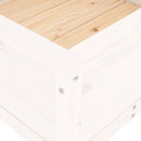 plantekasse 82,5x82,5x39 cm massivt fyrretræ hvid