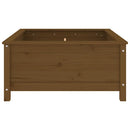plantekasse 82,5x82,5x39 cm massivt fyrretræ gyldenbrun
