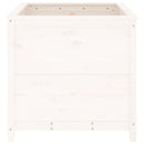 plantekasse 82,5x82,5x78 cm massivt fyrretræ hvid