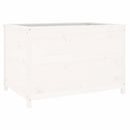 højbed 119,5x82,5x78 cm massivt fyrretræ hvid