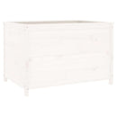 højbed 119,5x82,5x78 cm massivt fyrretræ hvid