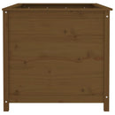 højbed 119,5x82,5x78 cm massivt fyrretræ gyldenbrun