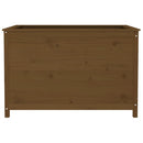 højbed 119,5x82,5x78 cm massivt fyrretræ gyldenbrun