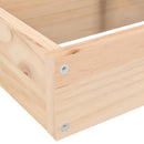 plantekasse 4 niveauer 80,5x79x36 cm massivt fyrretræ