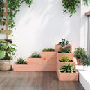 plantekasse 4 niveauer 80,5x79x36 cm massivt douglasgran