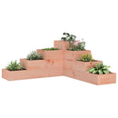 plantekasse 4 niveauer 80,5x79x36 cm massivt douglasgran