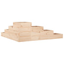 haveplantekasse 4-lags 106x104,5x36 cm massivt træ fyrretræ