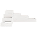 plantekasse 4 niveauer 106x104,5x36 cm massivt fyrretræ hvid