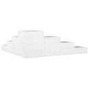 plantekasse 4 niveauer 106x104,5x36 cm massivt fyrretræ hvid