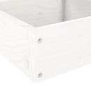 plantekasse 4 niveauer 106x104,5x36 cm massivt fyrretræ hvid
