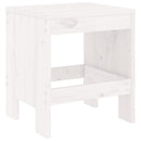 haveskamler 2 stk. 40x36x45 cm massivt fyrretræ hvid