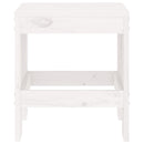 haveskamler 2 stk. 40x36x45 cm massivt fyrretræ hvid