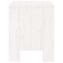 haveskamler 2 stk. 40x36x45 cm massivt fyrretræ hvid