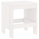 haveskamler 2 stk. 40x36x45 cm massivt fyrretræ hvid