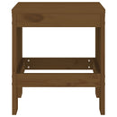 haveskamler 2 stk. 40x36x45 cm massivt fyrretræ gyldenbrun