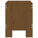haveskamler 2 stk. 40x36x45 cm massivt fyrretræ gyldenbrun