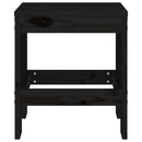 haveskamler 2 stk. 40x36x45 cm massivt fyrretræ sort