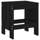 haveskamler 2 stk. 40x36x45 cm massivt fyrretræ sort