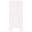 barstole 2 stk. 40x36x75 cm massivt fyrretræ hvid