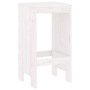 barstole 2 stk. 40x36x75 cm massivt fyrretræ hvid