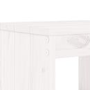 barstole 2 stk. 40x36x75 cm massivt fyrretræ hvid