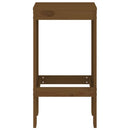 barstole 2 stk. 40x36x75 cm massivt fyrretræ gyldenbrun