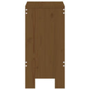 barstole 2 stk. 40x36x75 cm massivt fyrretræ gyldenbrun