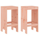 barstole 2 stk. 40x36x75 cm massivt douglasgran