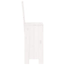 barstole 2 stk. 40x42x120 cm massivt fyrretræ hvid