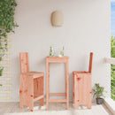 barstole 2 stk. 40x42x120 cm massivt douglasgran