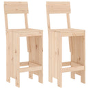 barstole 2 stk. 40x48,5x115,5 cm massivt fyrretræ