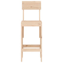 barstole 2 stk. 40x48,5x115,5 cm massivt fyrretræ