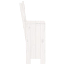 barstole 2 stk. 40x48,5x115,5 cm massivt fyrretræ hvid