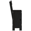 barstole 2 stk. 40x48,5x115,5 cm massivt fyrretræ sort