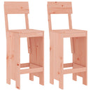 barstole 2 stk. 40x48,5x115,5 cm massivt douglasgran