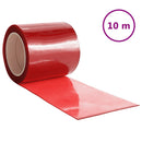 bændelgardin 200 mm x 1,6 mm 10 m PVC rød