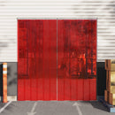 bændelgardin 200 mm x 1,6 mm 10 m PVC rød